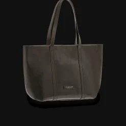 Borsa shopper pelle chiusa con zip