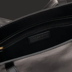 Borsa shopper pelle chiusa con zip