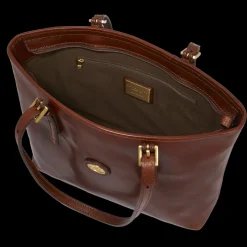 Borsa shopper pelle donna con zip