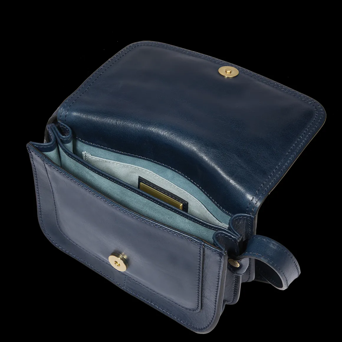 Borsa tracolla in pelle a scomparti small size