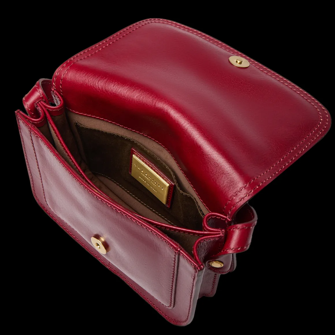 Borsa tracolla in pelle a scomparti small size