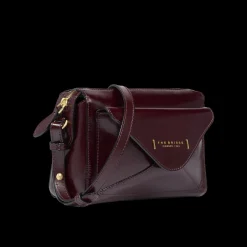 Borsa tracolla in pelle con tasca frontale