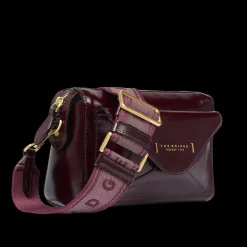 Borsa tracolla in pelle con tasca frontale