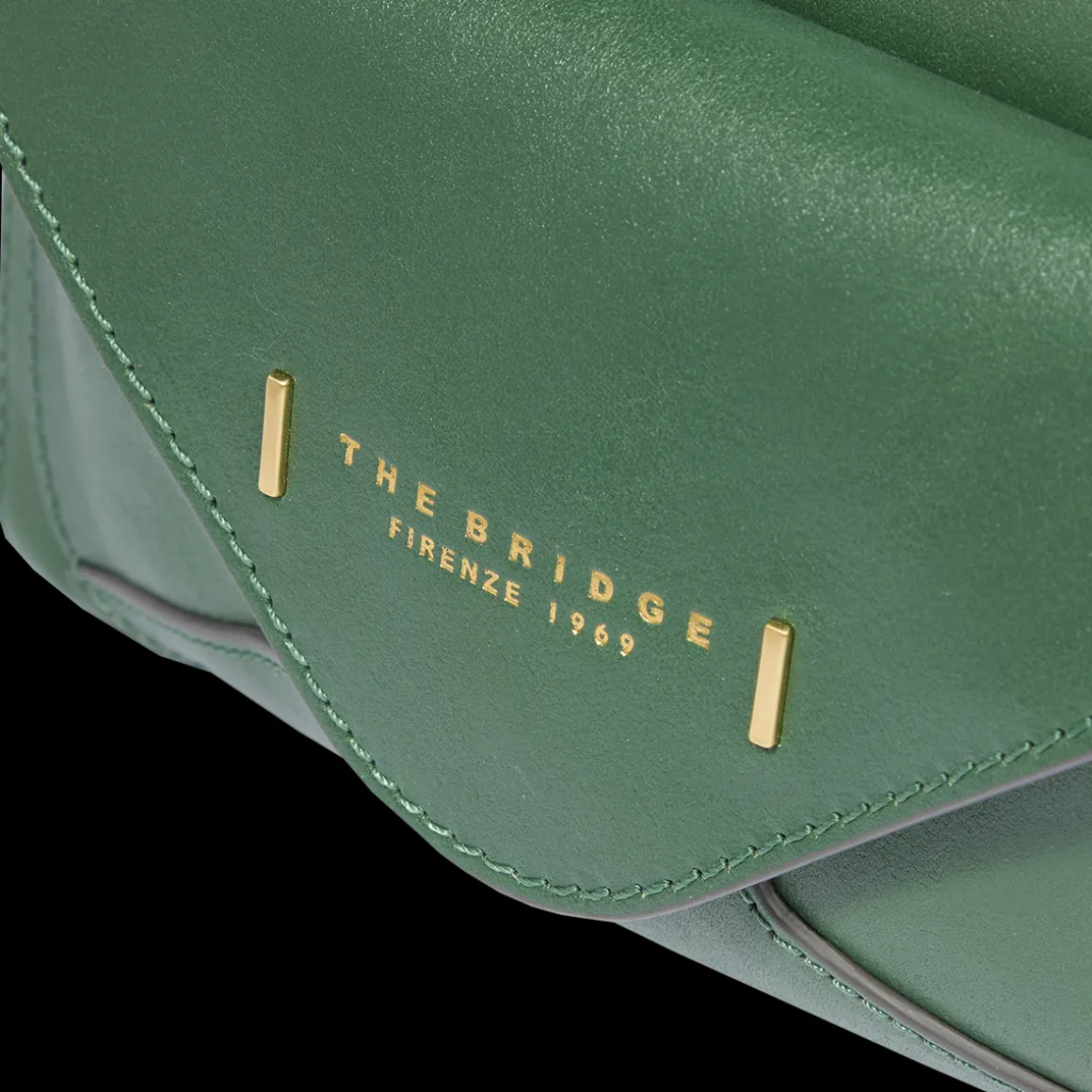 Borsa tracolla in pelle con tasca frontale