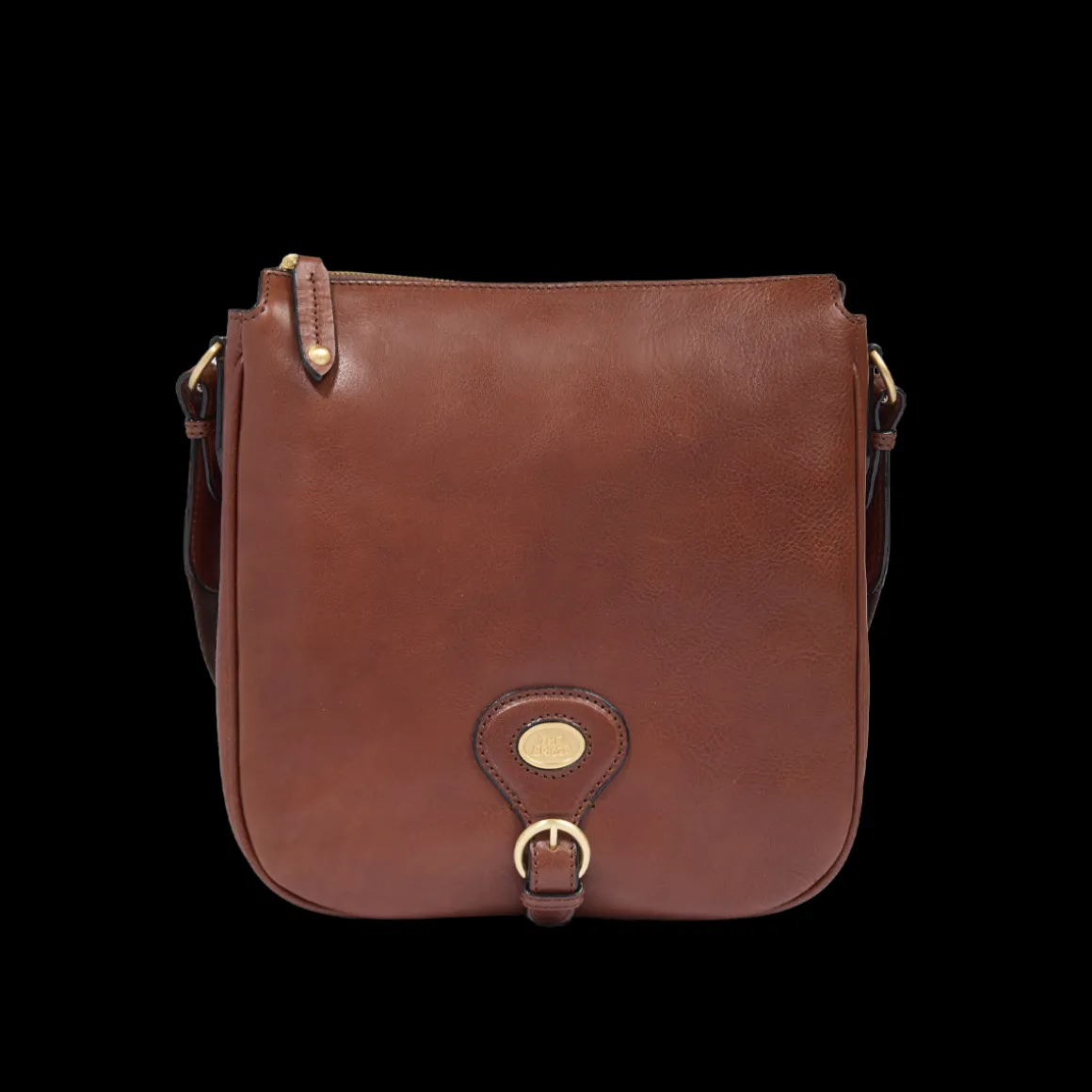 Borsa tracolla in pelle donna con chiusura zip