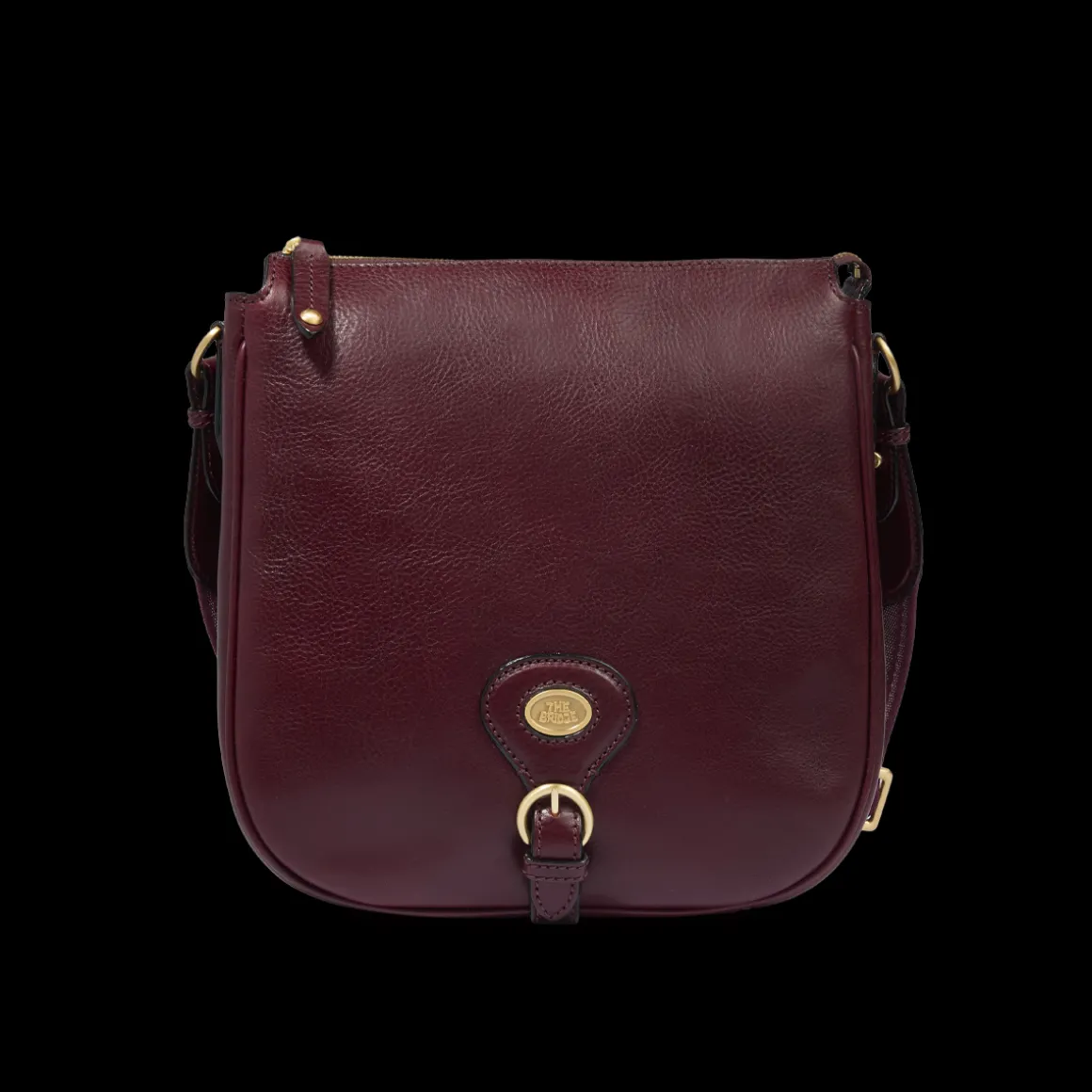 Borsa tracolla in pelle donna con chiusura zip