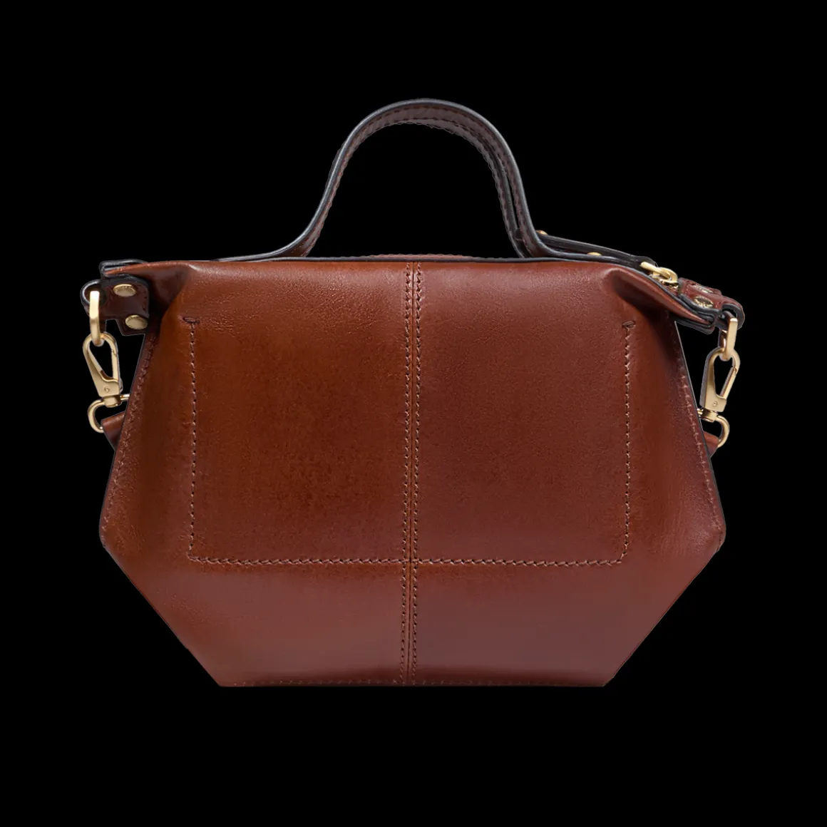 Borsa tracolla pelle chiusa con zip taglia s