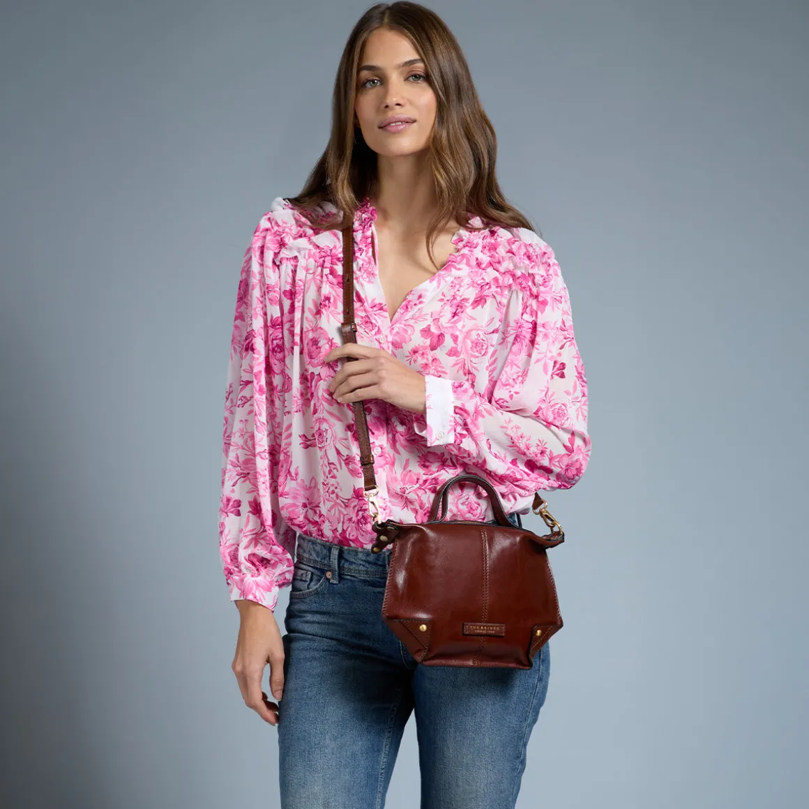 Borsa tracolla pelle chiusa con zip taglia s