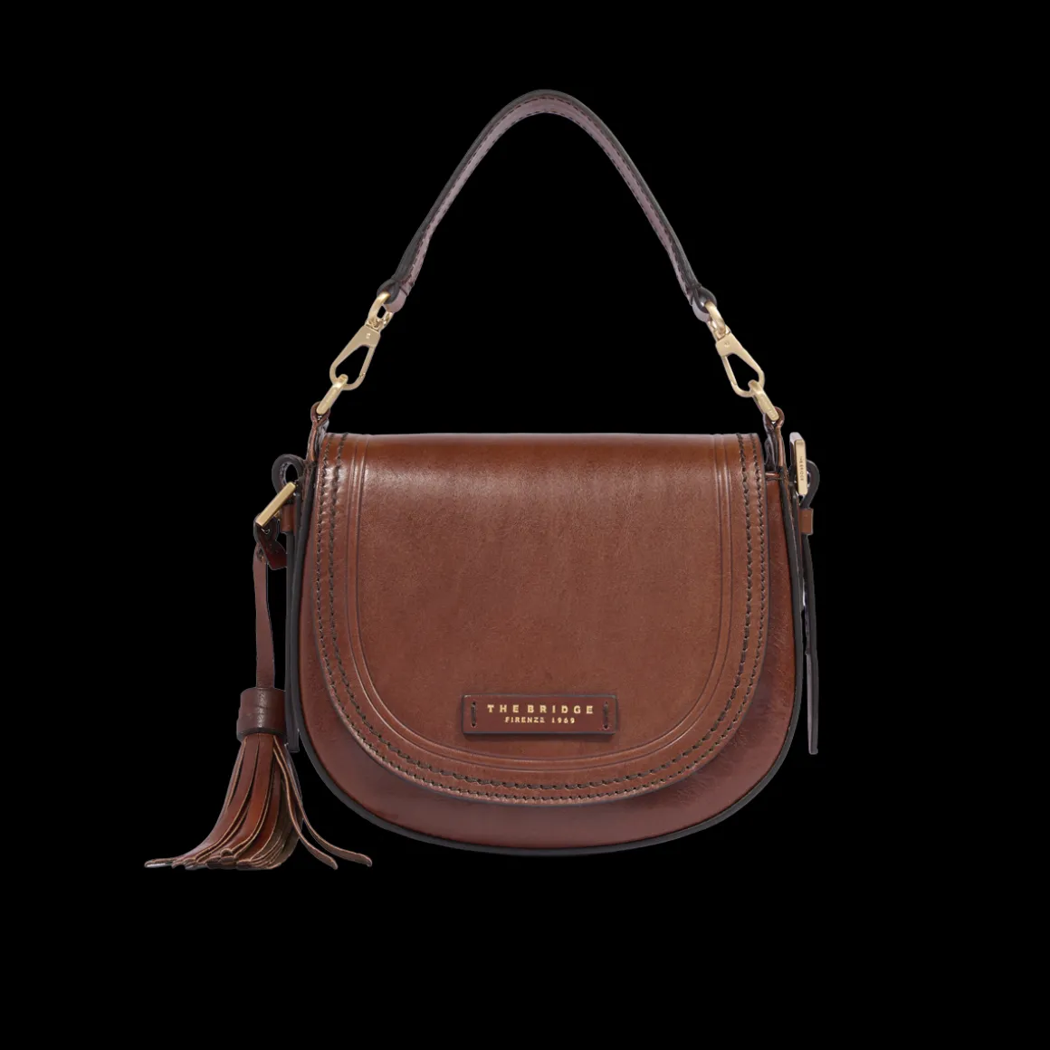 Borsa tracolla pelle con catena