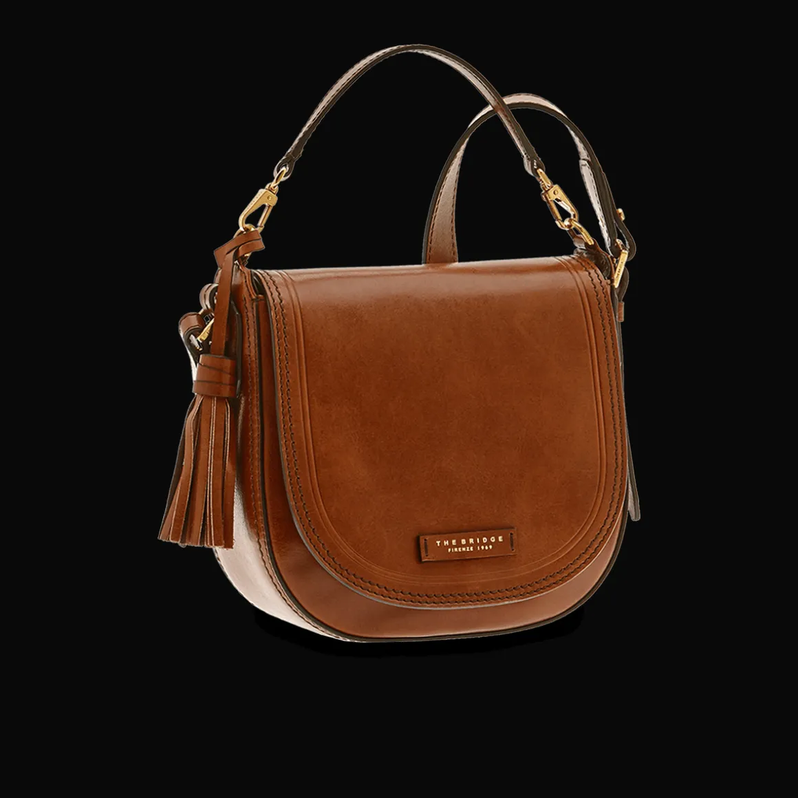 Borsa tracolla pelle con manico removibile