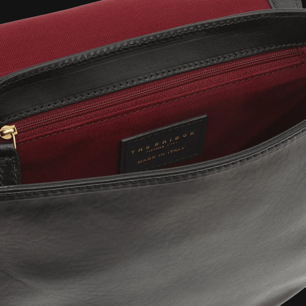 Borsa tracolla pelle con manico removibile