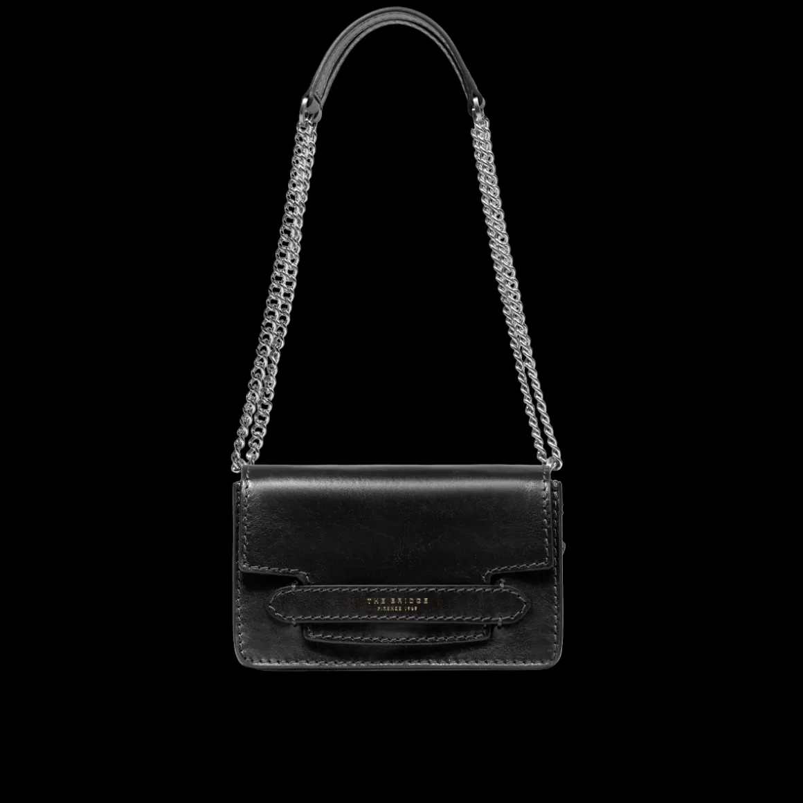 Borsa tracolla pelle con catena