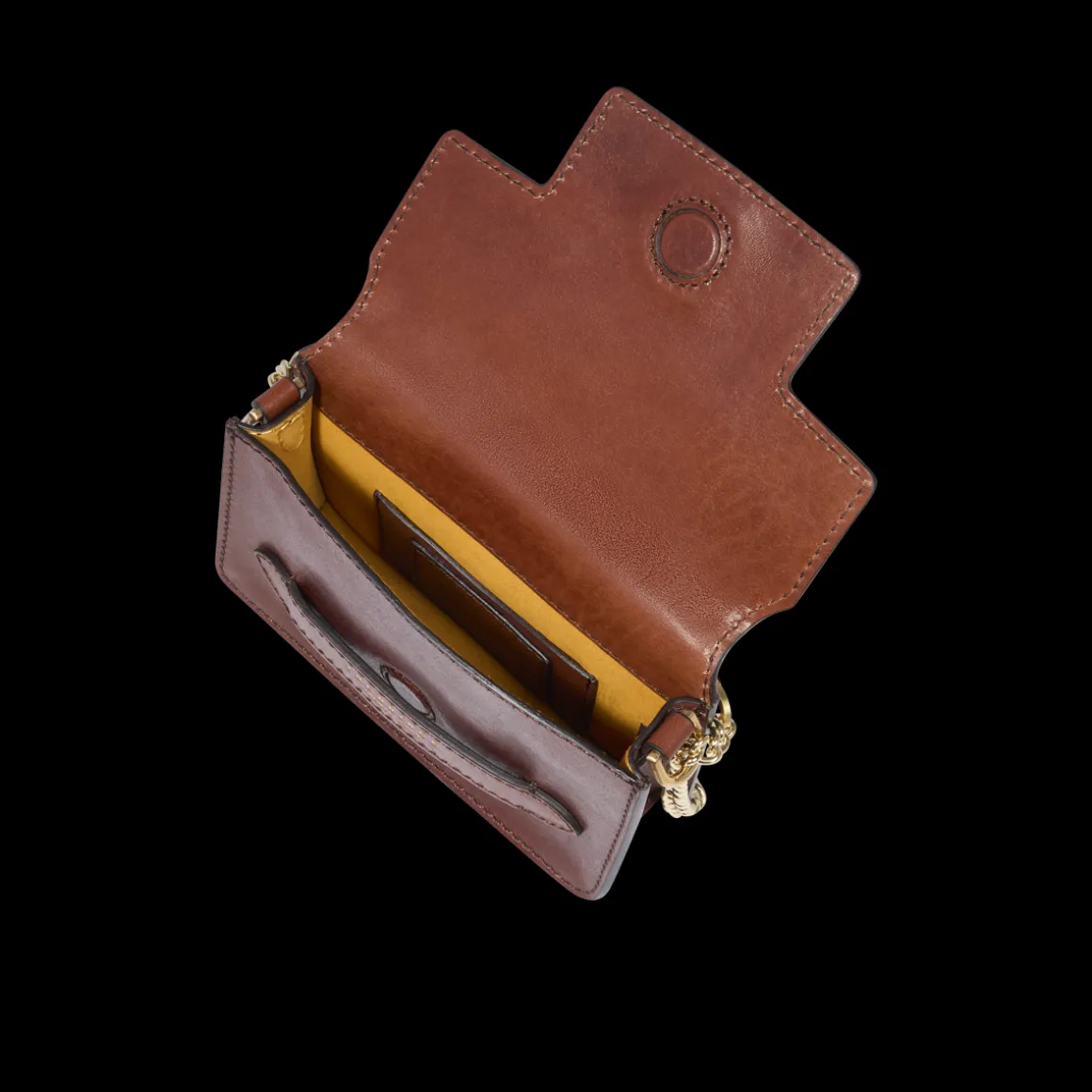 Borsa tracolla pelle con catena