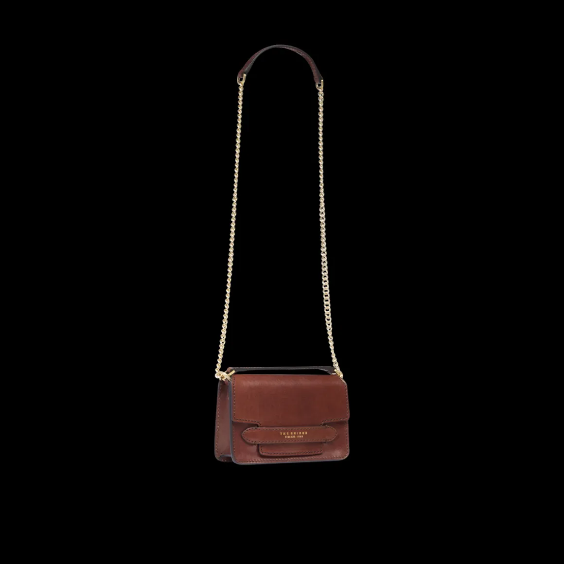 Borsa tracolla pelle con catena
