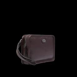 Borsello uomo in pelle con zip