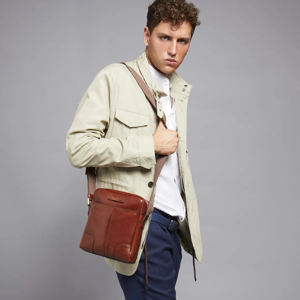 Borsello uomo pelle una zip