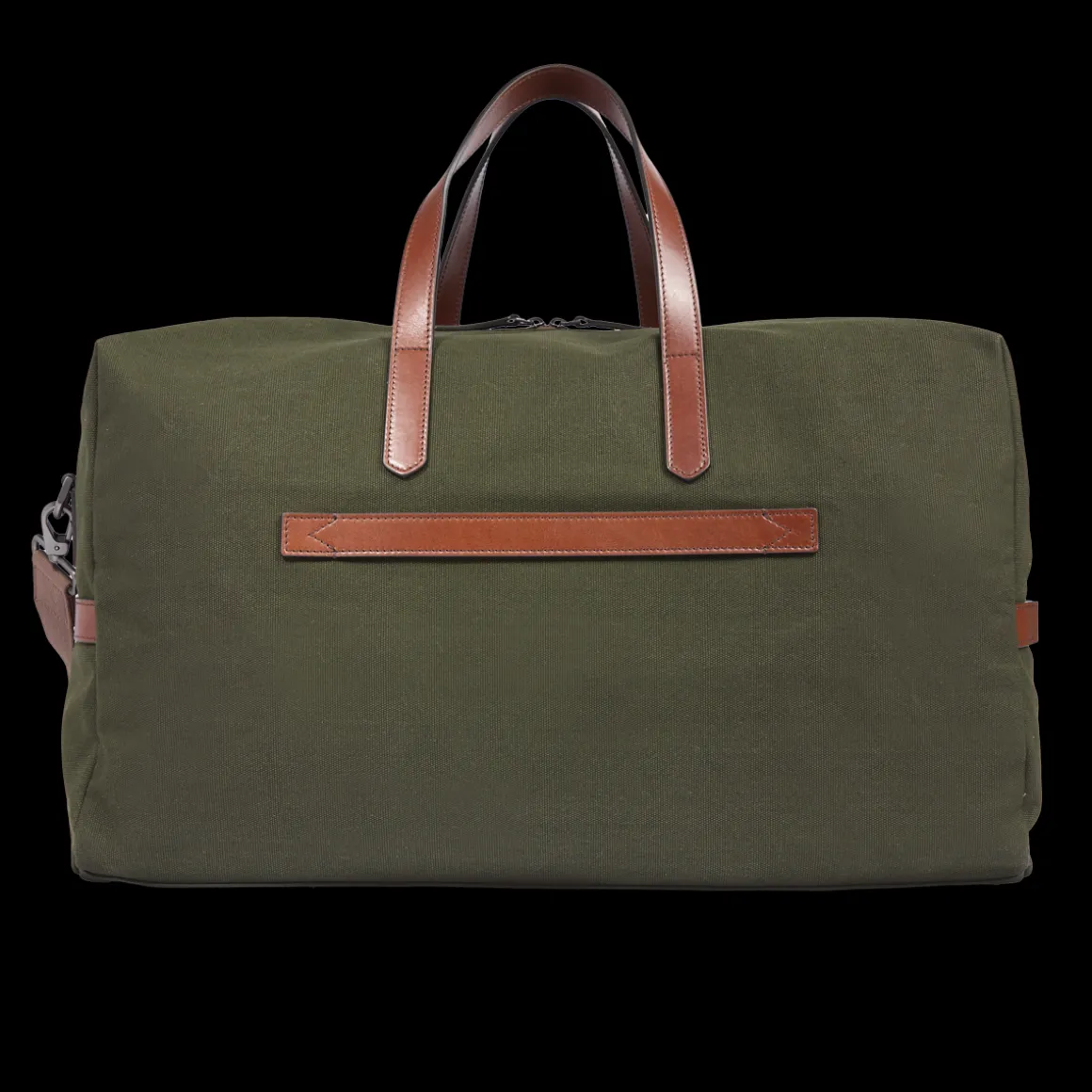 Borsone in pelle e tessuto medium size