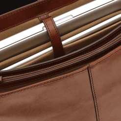 Cartella di pelle uomo porta pc con tracolla