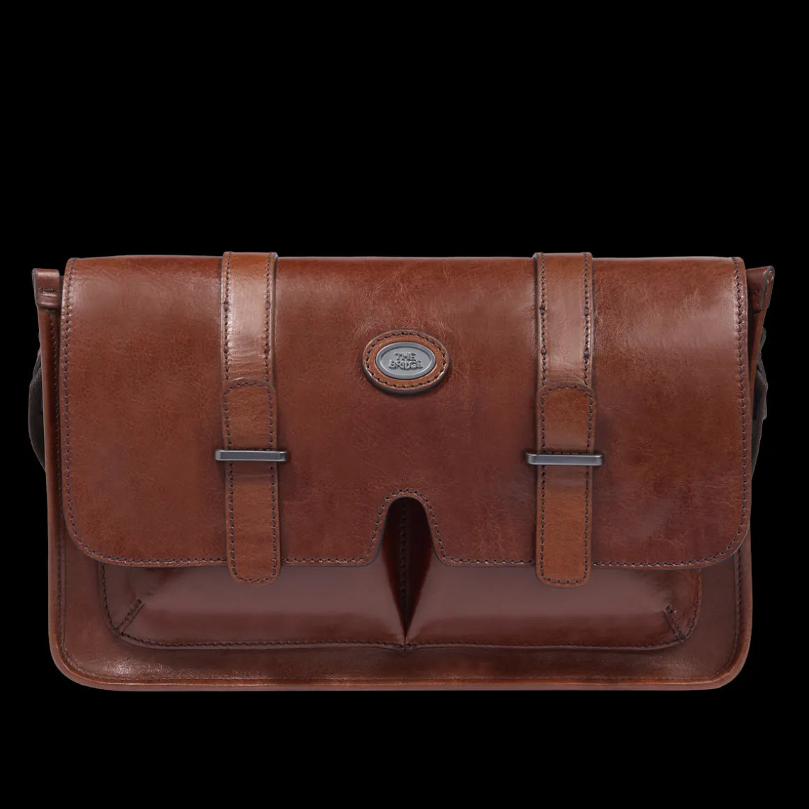 Cartella in pelle con tracolla