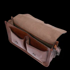 Cartella in pelle con tracolla