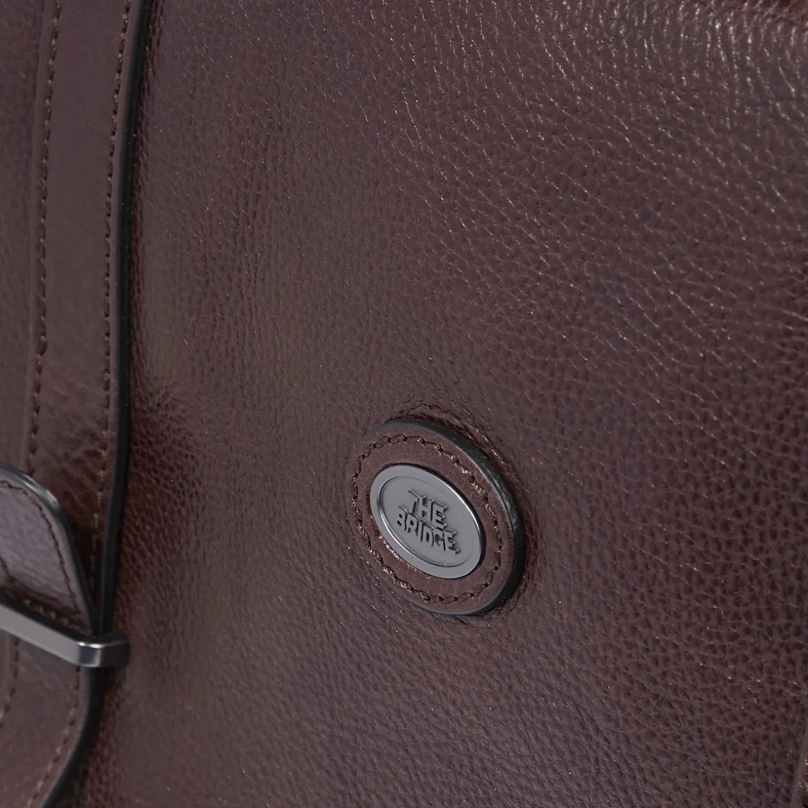 Cartella in pelle grande con tracolla