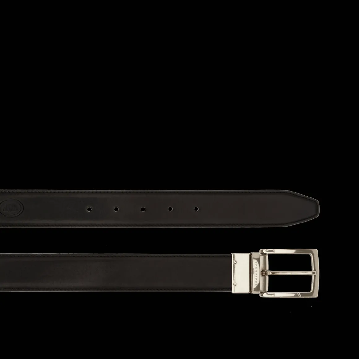 Cintura in pelle uomo reversibile nero/marrone