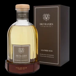 Limited Edition fragranza ambiente Leather Oud (1250 ml) ​con sottobottiglia in pelle
