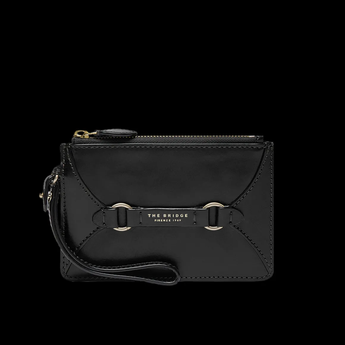 Pochette in pelle donna con zip