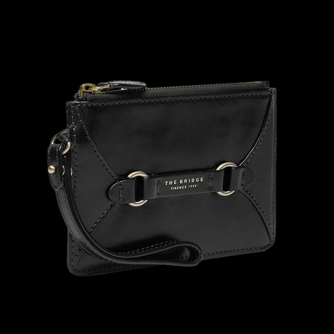 Pochette in pelle donna con zip