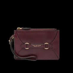 Pochette in pelle donna con zip