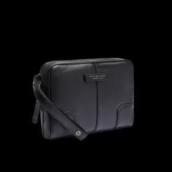 Pochette uomo in pelle con zip