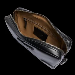 Pochette uomo in pelle con zip