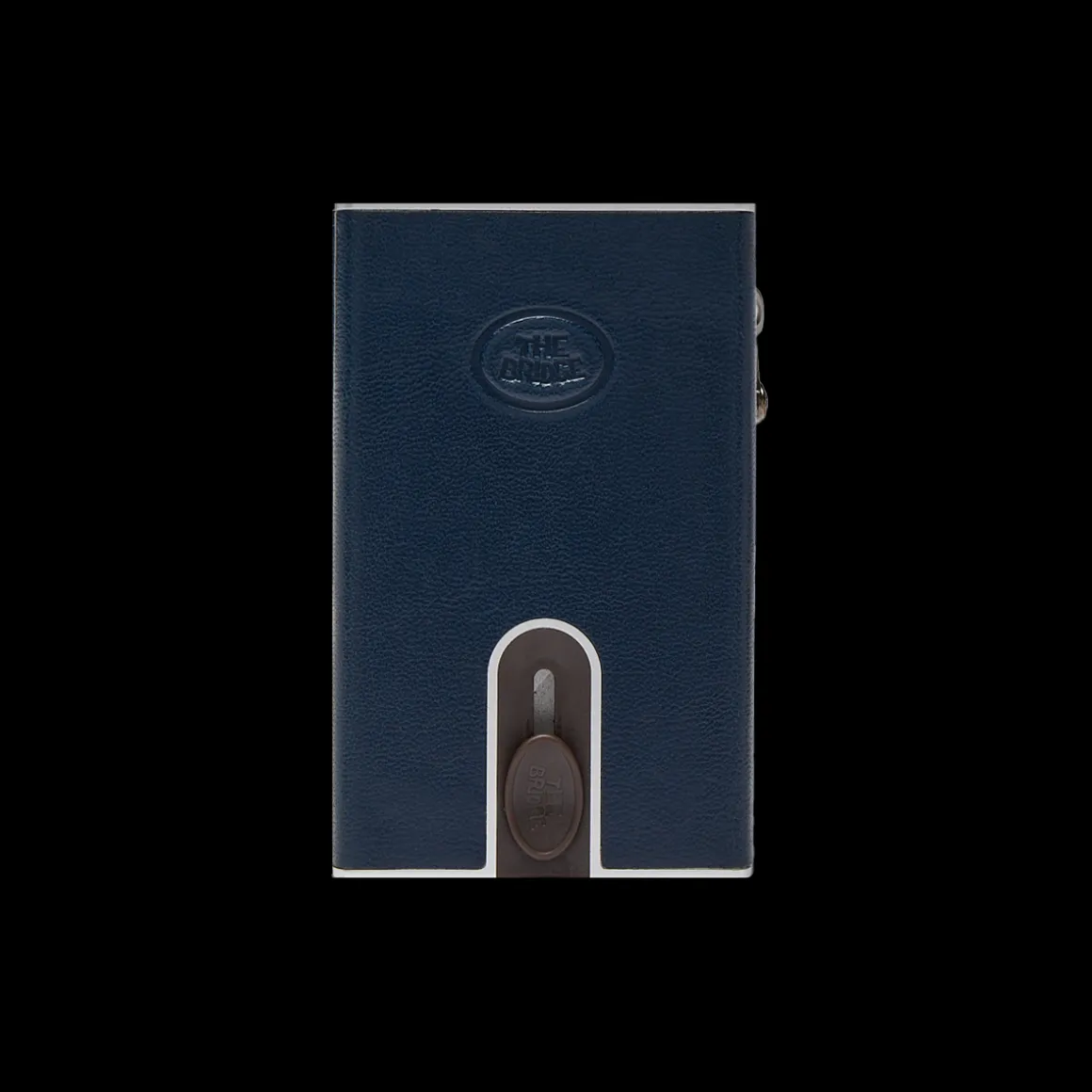 Portacarte in pelle a scatto con protezione RFID
