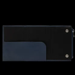 Portacarte in pelle a scatto con protezione RFID