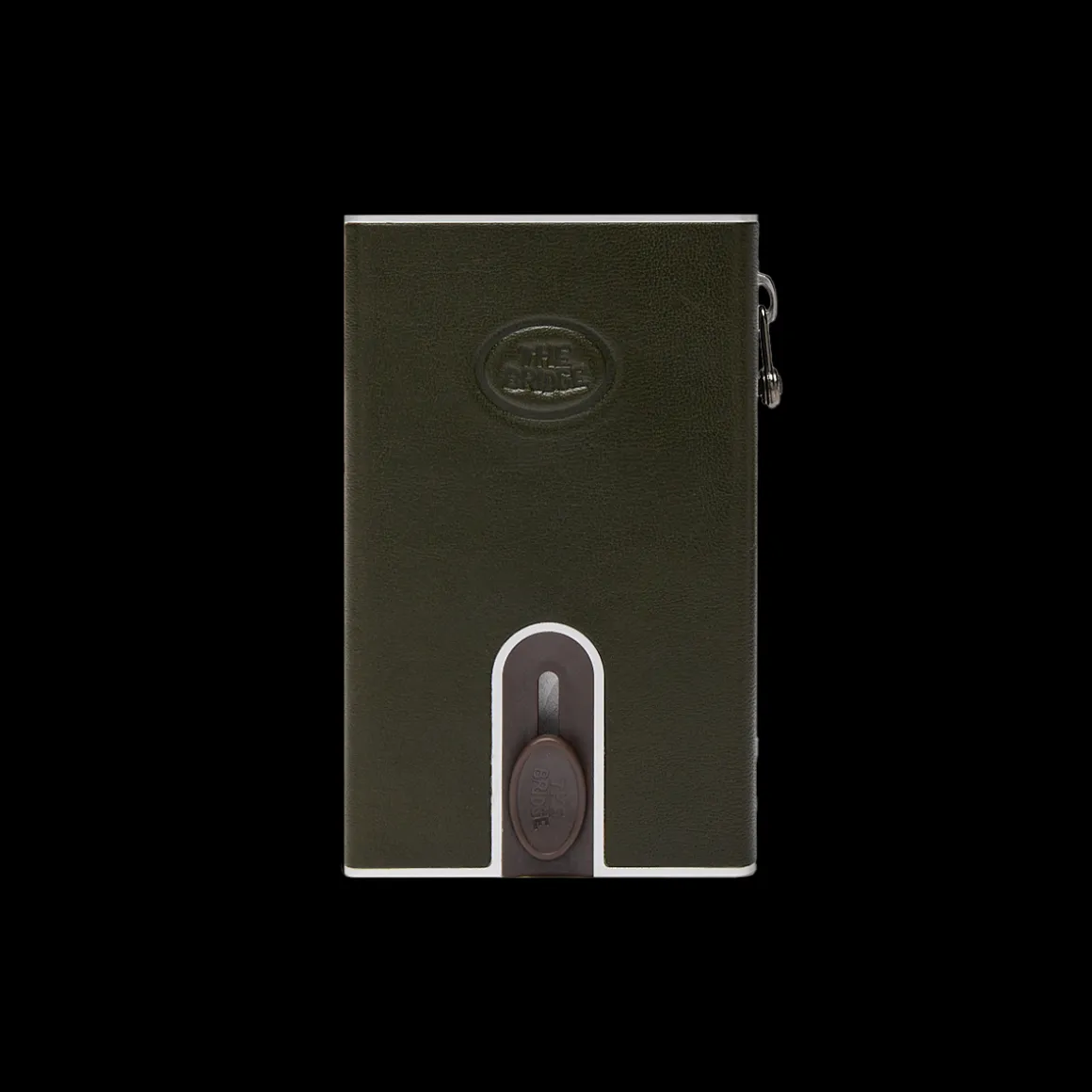 Portacarte in pelle a scatto con protezione RFID