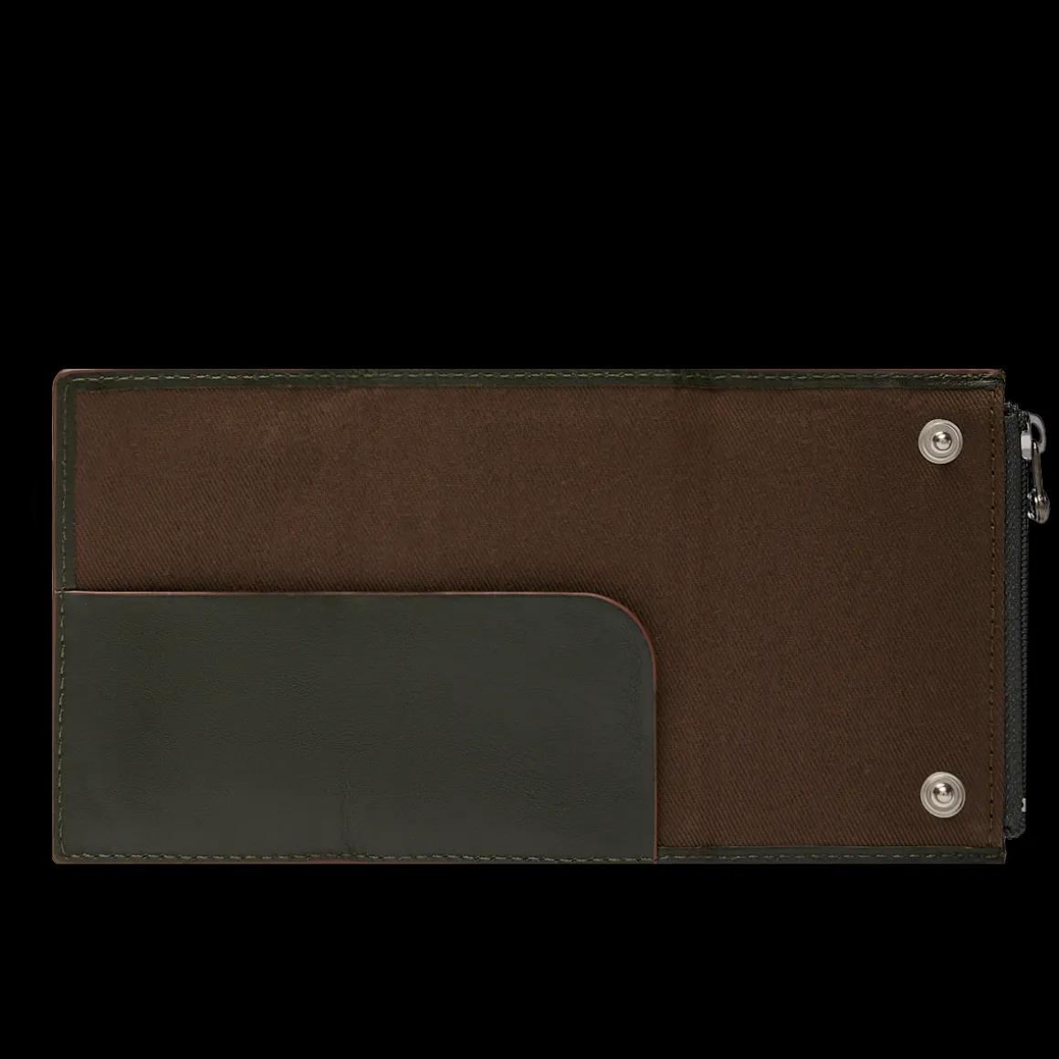 Portacarte in pelle a scatto con protezione RFID