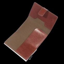 Portacarte in pelle a scatto con protezione rfid