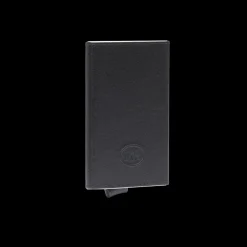 Portacarte in pelle a scatto con protezione rfid