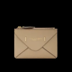 Portacarte in pelle compatto con zip