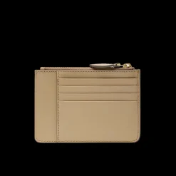 Portacarte in pelle compatto con zip