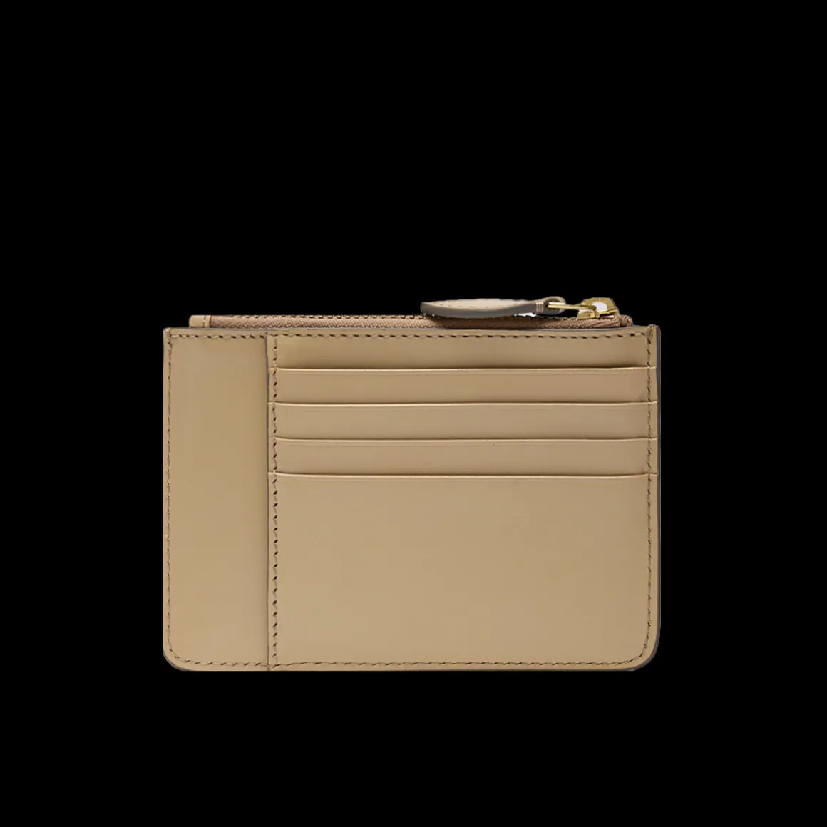 Portacarte in pelle compatto con zip