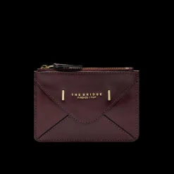Portacarte in pelle compatto con zip