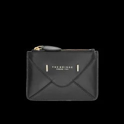 Portacarte in pelle compatto con zip