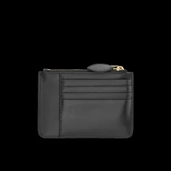 Portacarte in pelle compatto con zip
