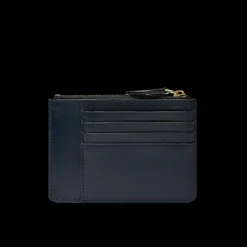 Portacarte in pelle compatto con zip