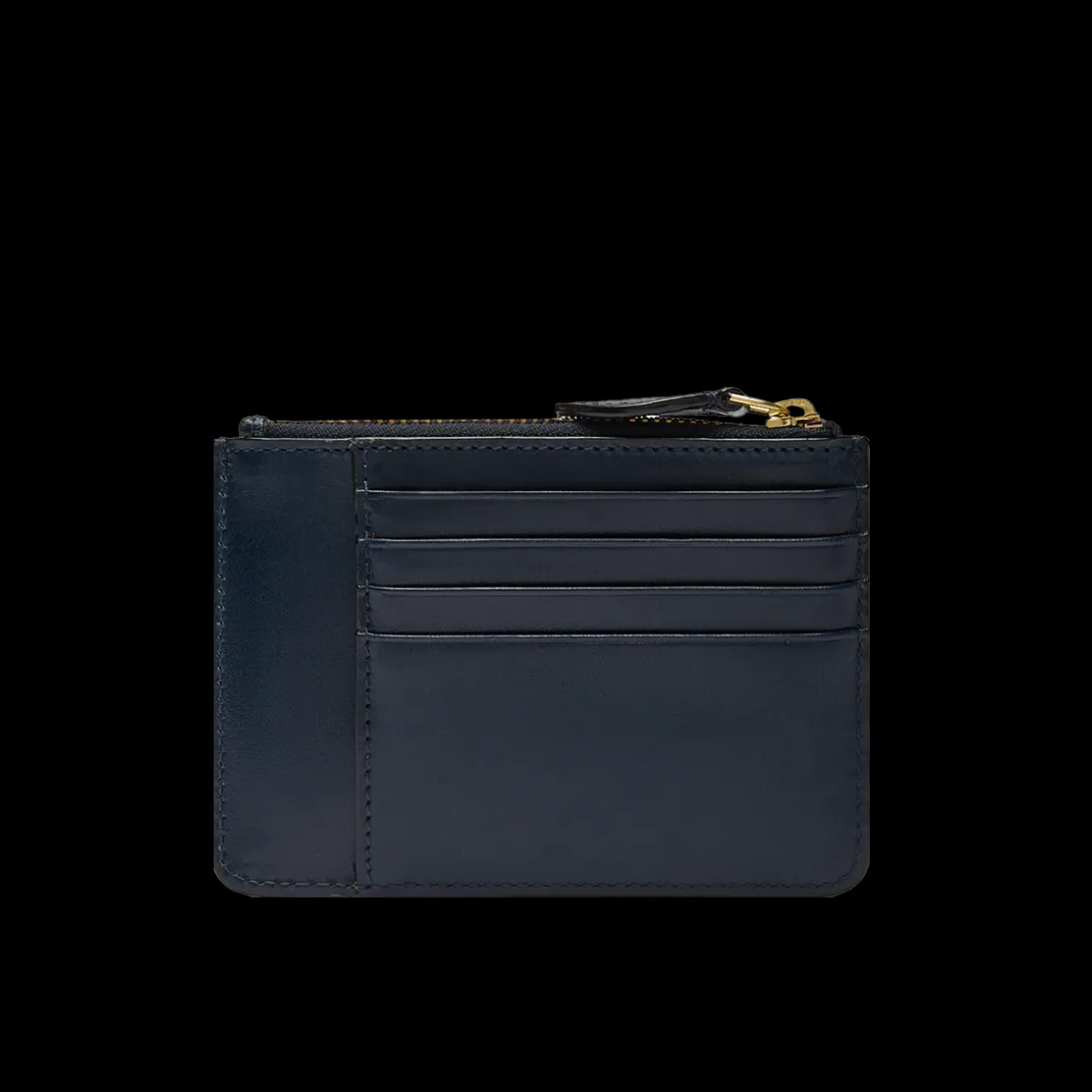 Portacarte in pelle compatto con zip