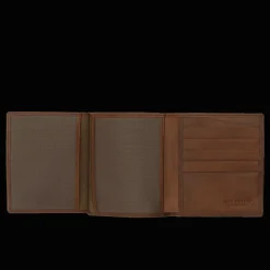 Portacarte in pelle da uomo con portacocumenti