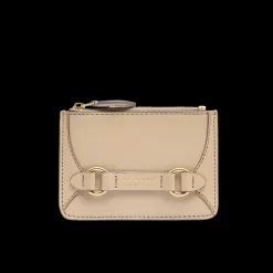 Portacarte in pelle donna con zip