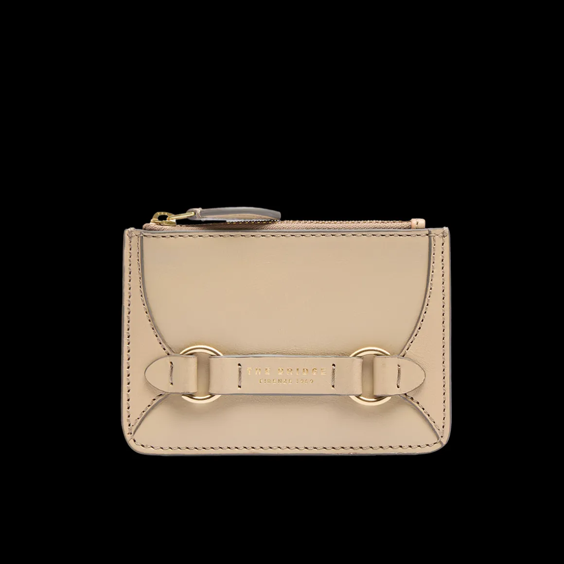 Portacarte in pelle donna con zip
