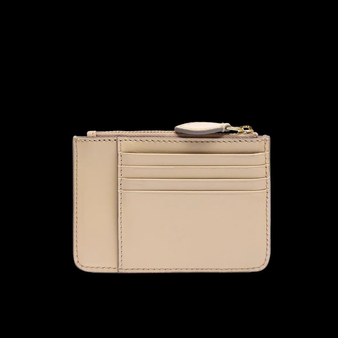 Portacarte in pelle donna con zip